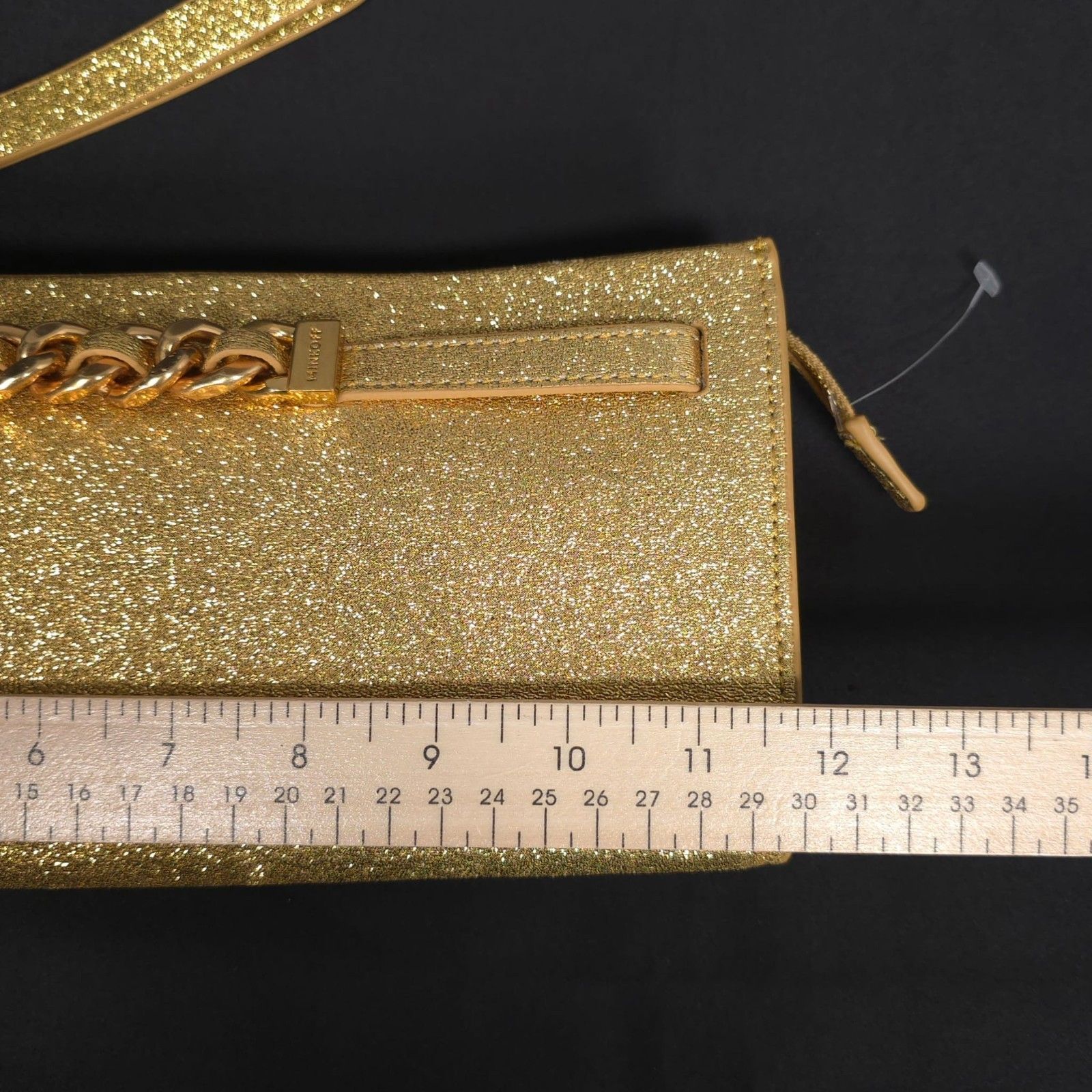 Rebecca Minkoff Womens New Wristlet Bag Curb Link Clutch Gold Hf24tgfclt — image 4 of 8